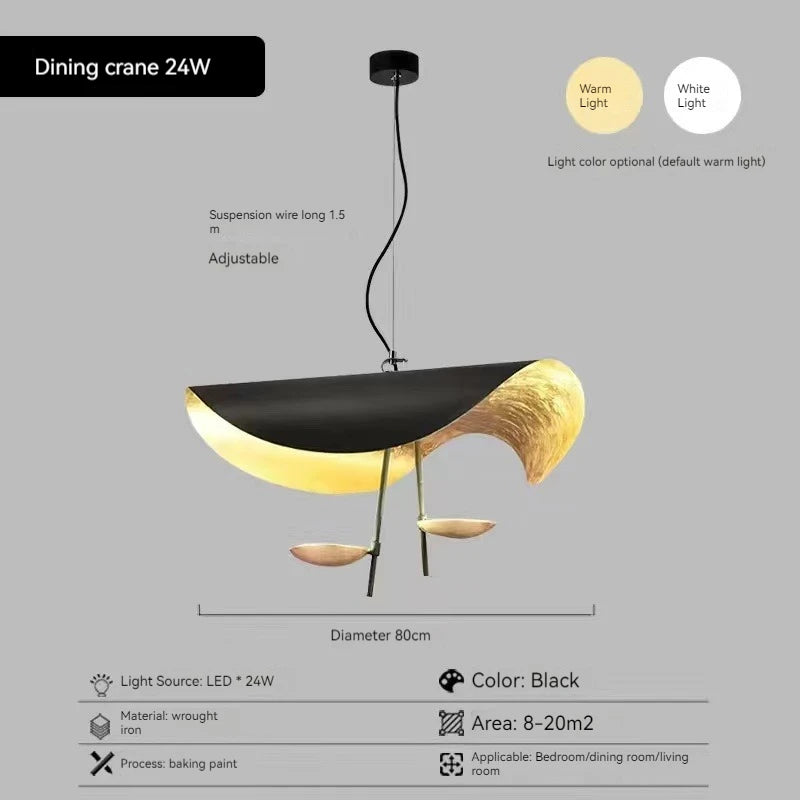 Modern Curved Surface Chandelier