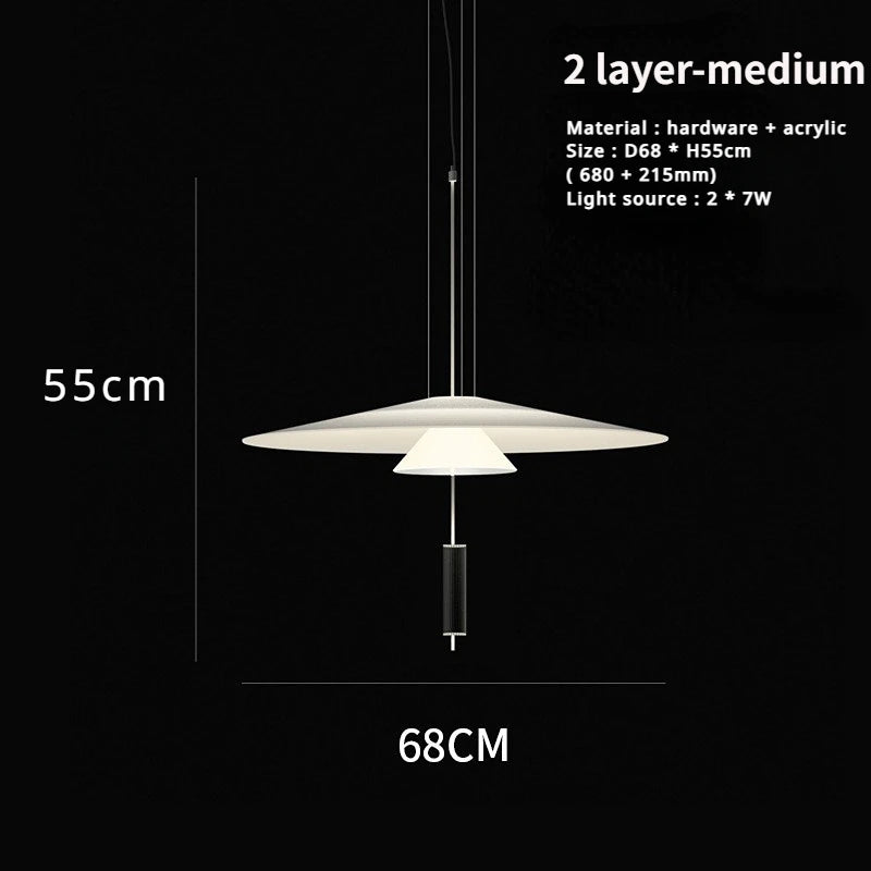 Modern Saucer Style Chandeliers