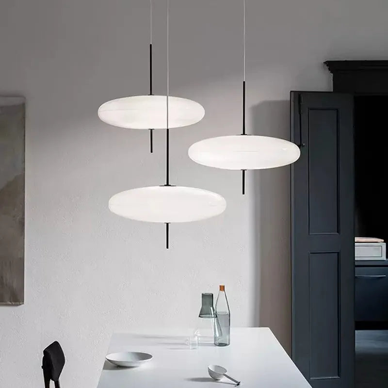 50cm Black+White Modern Flying Saucer Pendant Light