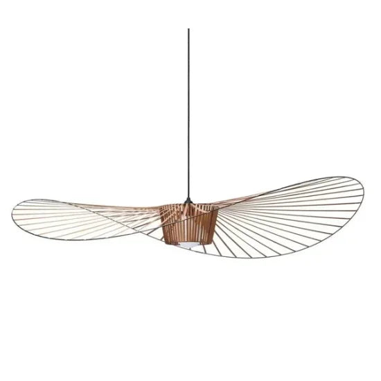 French Designer Hat-like Pendant Light Ceiling Chandelier Suspension Lamp Hanging Fixture for Living Dining Room Bedroom