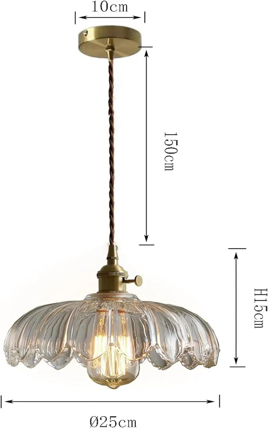 Modern Glass Island Hanging Lamp