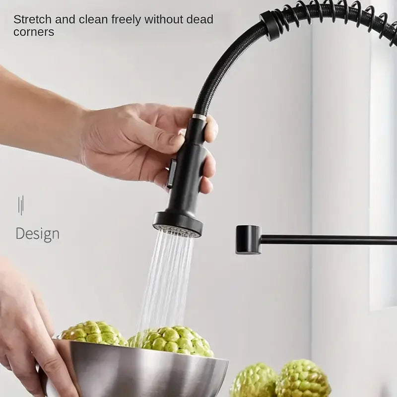 Kitchen Hot And Cold Faucet, Multifunctional Stretch Sink Faucet, Kitchen Faucet Hot And Cold Sink Telescopic Lifting Universal