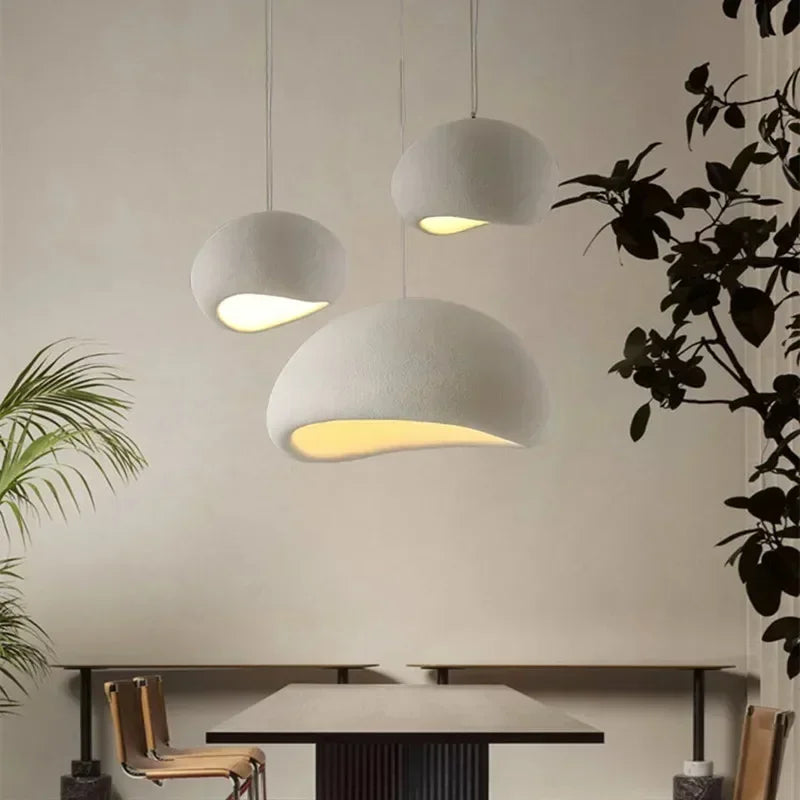 Wabi Sabi LED Pendant Chandeliers Light for Living Dining Room Kitchen Restaurant Minimalist Hanging Pendant Lamp Suspension