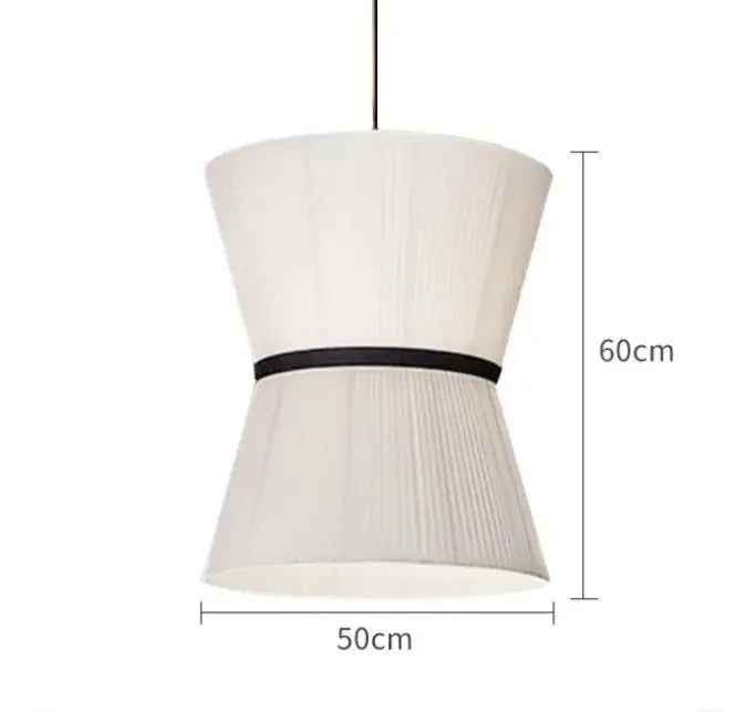 Folie pendant lamp for dining room fabric hanging lamp white pleated Restaurant Lamps Japanese Cafe bar table Decorative Lamp