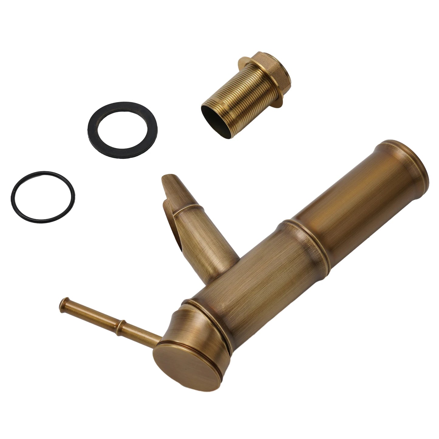 Basin Faucet Antique Brass Bamboo Shape Faucet Sink Mixer Faucet Single Handle Filter Impurities Kitchen Bathroom Accessories