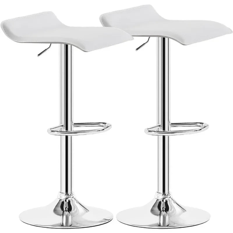 Modern Armless Bar Stools Set of 4