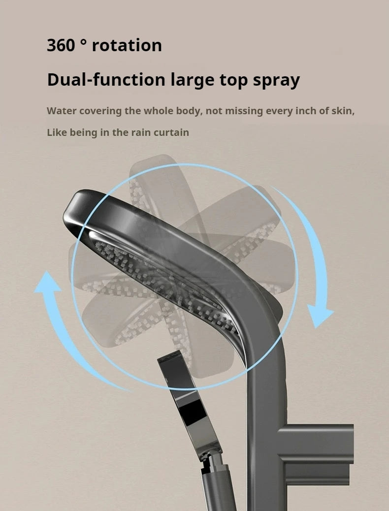 Smart Shower Set with Digital Display LED Atmosphere Light