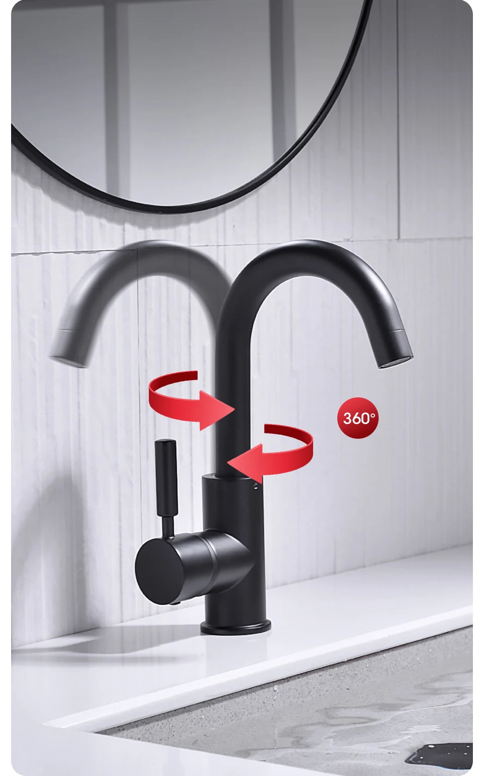 Brass Black Bathroom Basin Faucet Cold And Hot Water Mixer Sink Tap Nickel Brushed Gold Rose Bronze Taps with Pop Up Drain