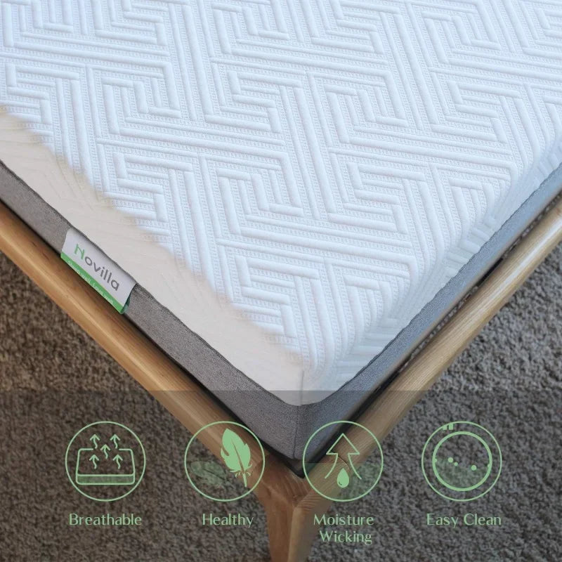 Novilla Queen Size 12 Inch Gel Memory Foam Mattress