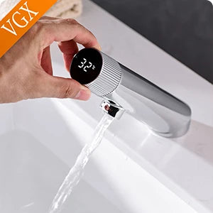 VGX Bathroom Faucets High Basin Mixer Sink Tall Faucet Gourmet Washbasin Taps Water Tap Hot Cold 360 Tapware Crane Brass Black