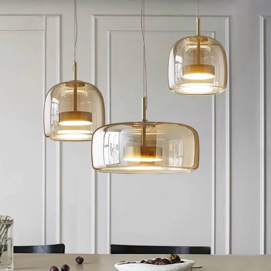 Nordic Glass Cover LED Pendant Lights