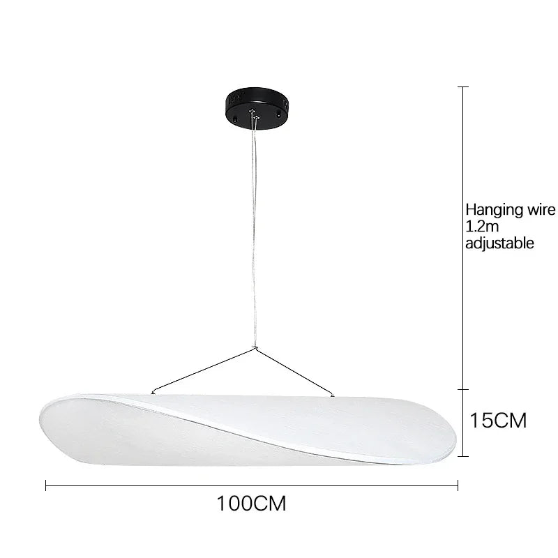 Nordic Modern Silk Fabric Chandeliers Creative Design Led Lamp for Living Dining Room Lustre Salon Lighting Suspension Luminaire