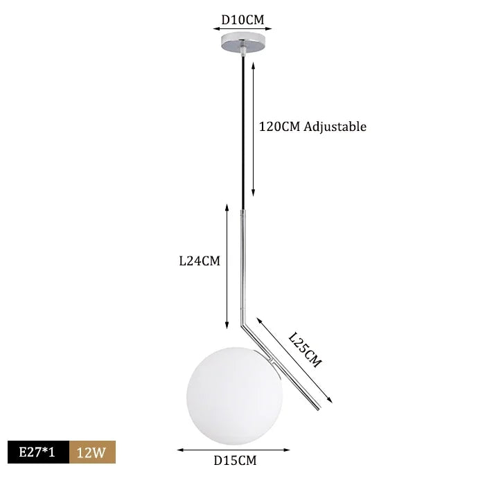 Modern Glass Ball Pendant Lights