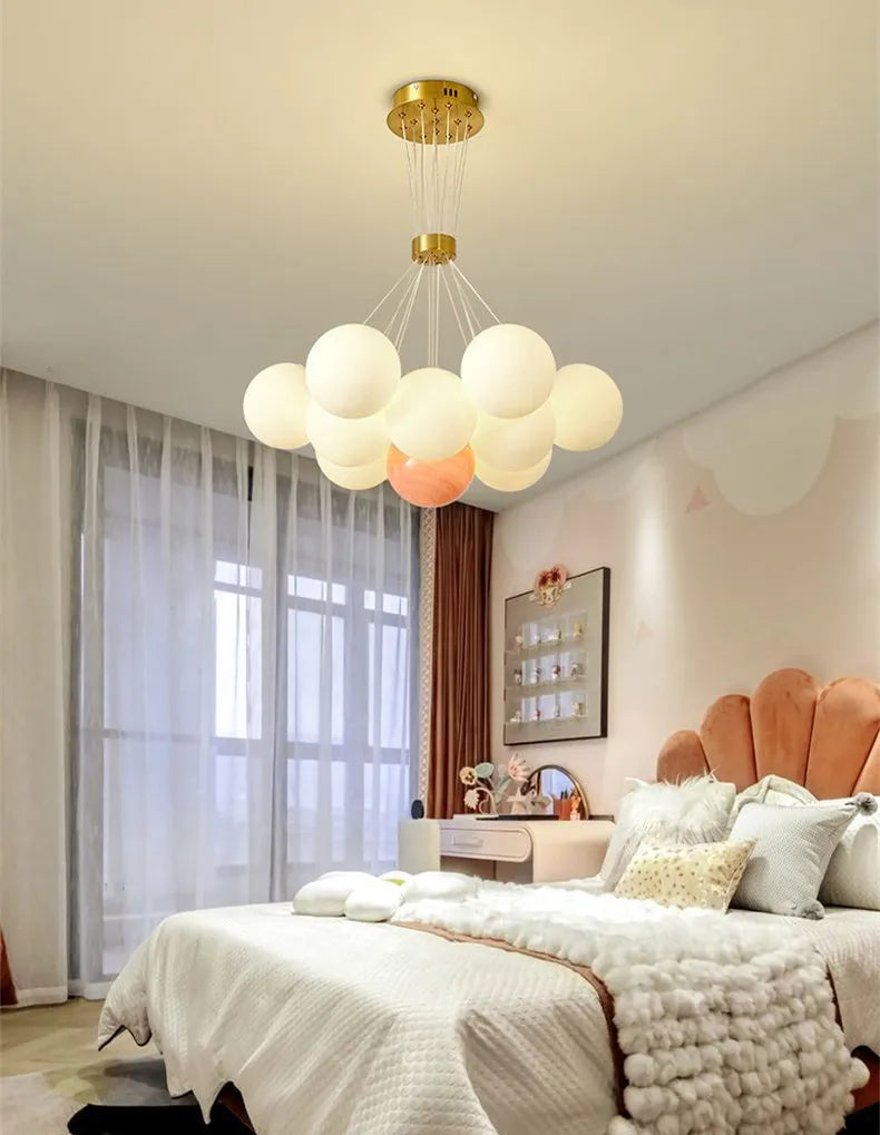 Nordic Planet 3D Moon Ceiling Chandelier