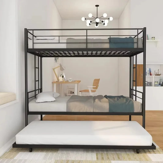 Twin Over Twin Bunk Bed with Trundle