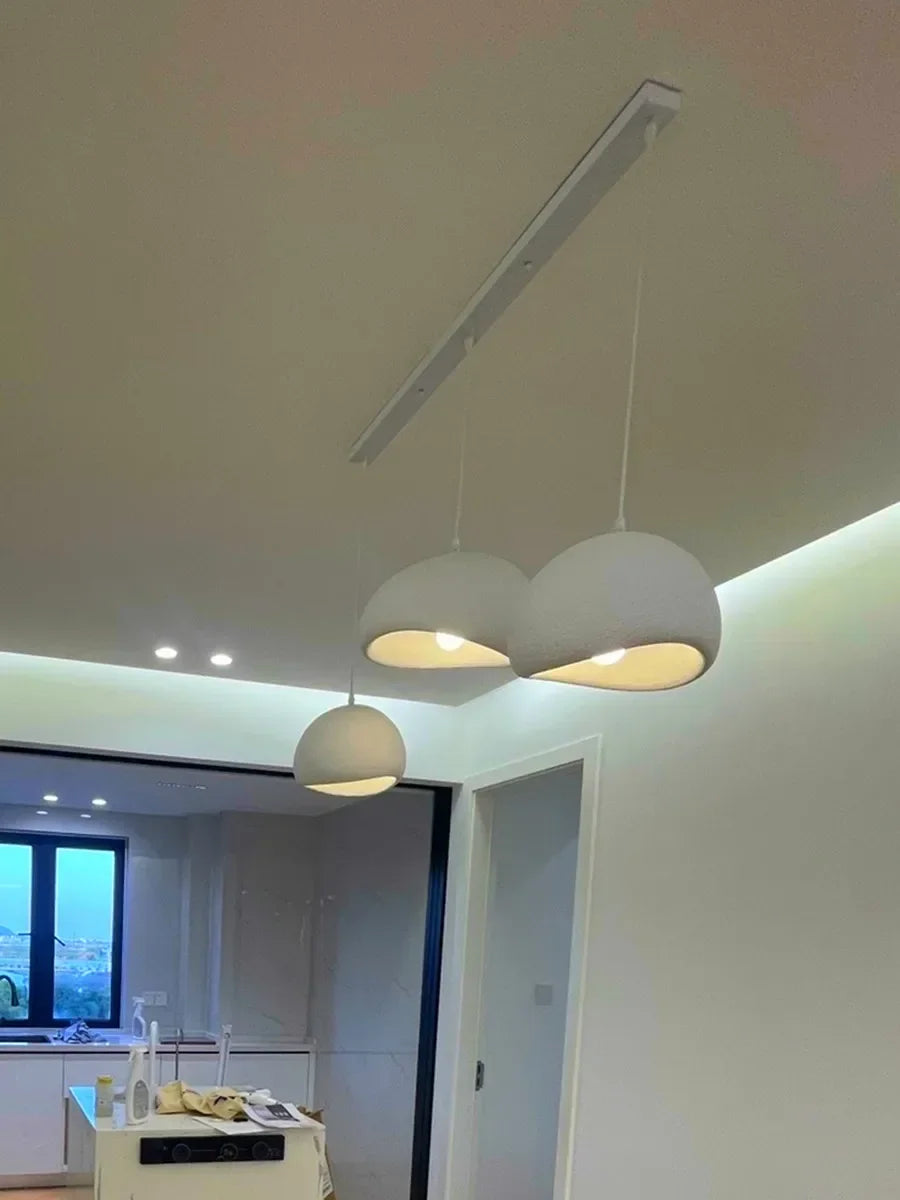 Japanese Wabi-sabi Style Living Room Chandeliers Dining Room Bar Lights Nordic Designr Curve Pendant Lights LED Home Decoration