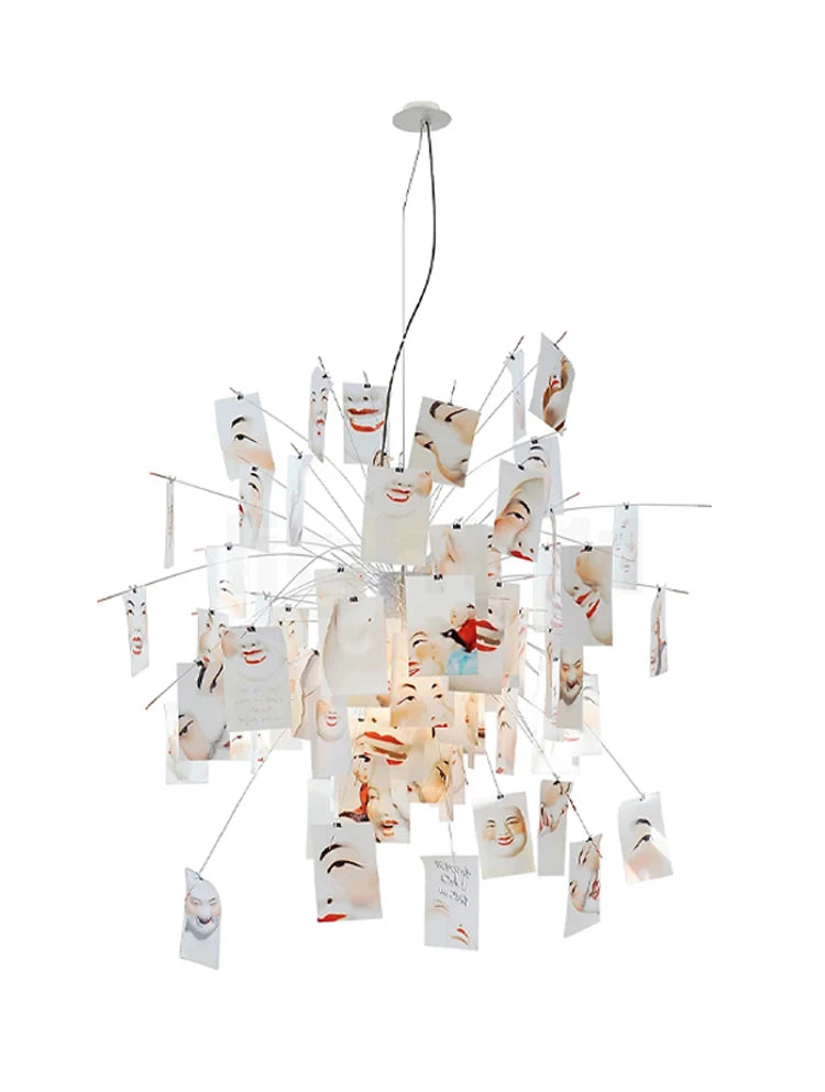 2022 Modern Lustre Photo DIY Chandelier indoor Lighting LED E27 Pendant Ceiling Lamp For Living Dining Room Home Decoration