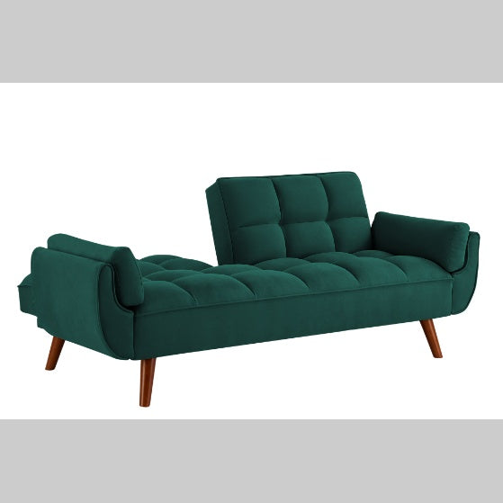 Forest Green Modern Fabric Sofa