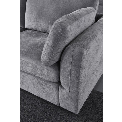 Modular Grey Chenille Sofa