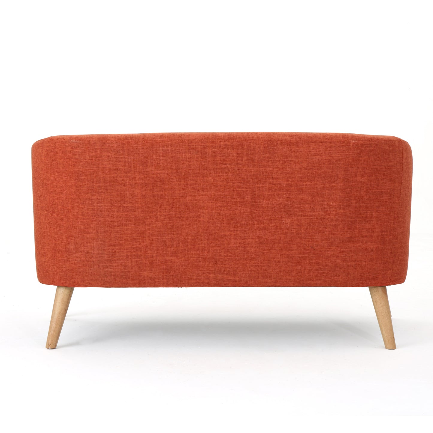 Modern Burnt Orange Double Sofa